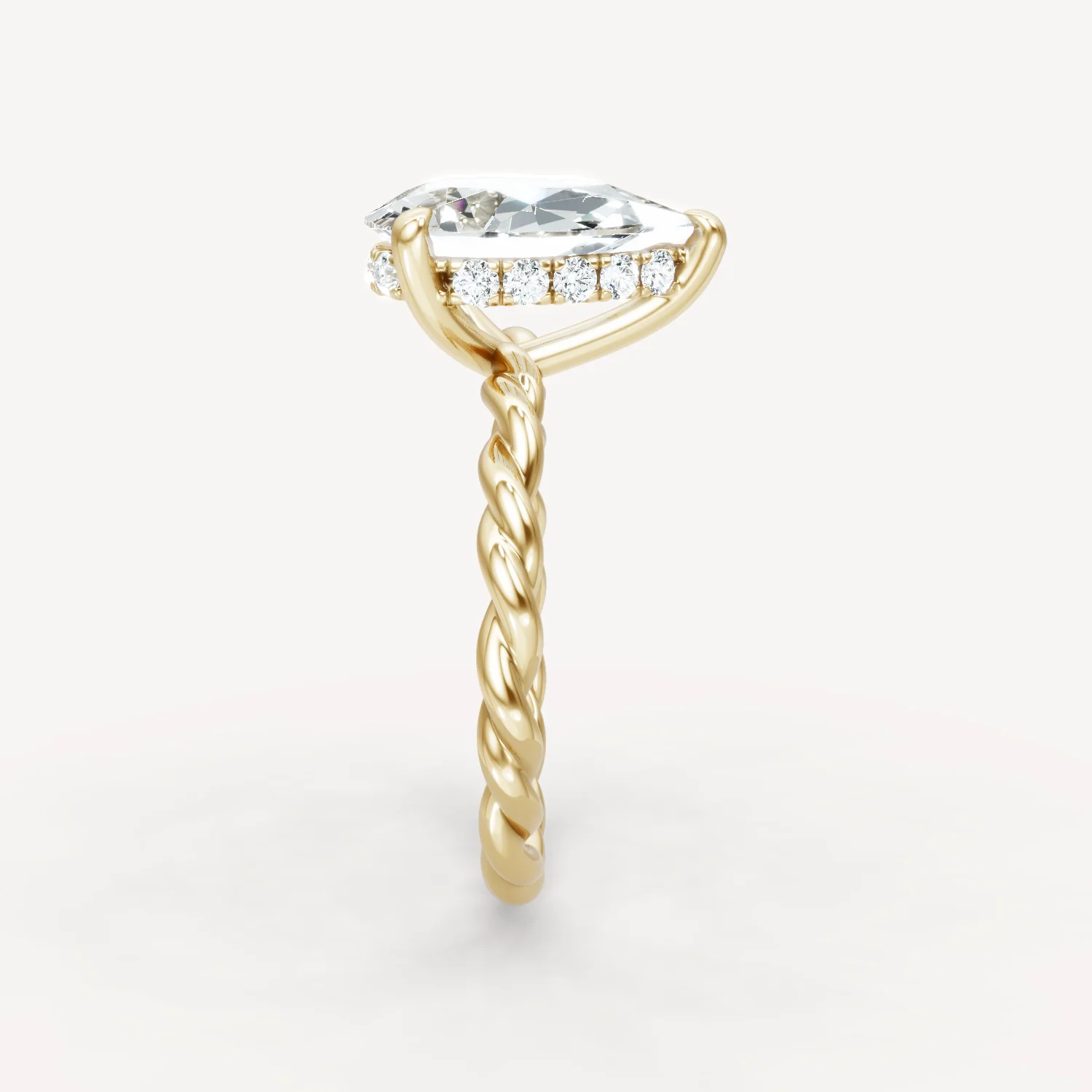 Hidden Halo Twist - Pear - Image 2