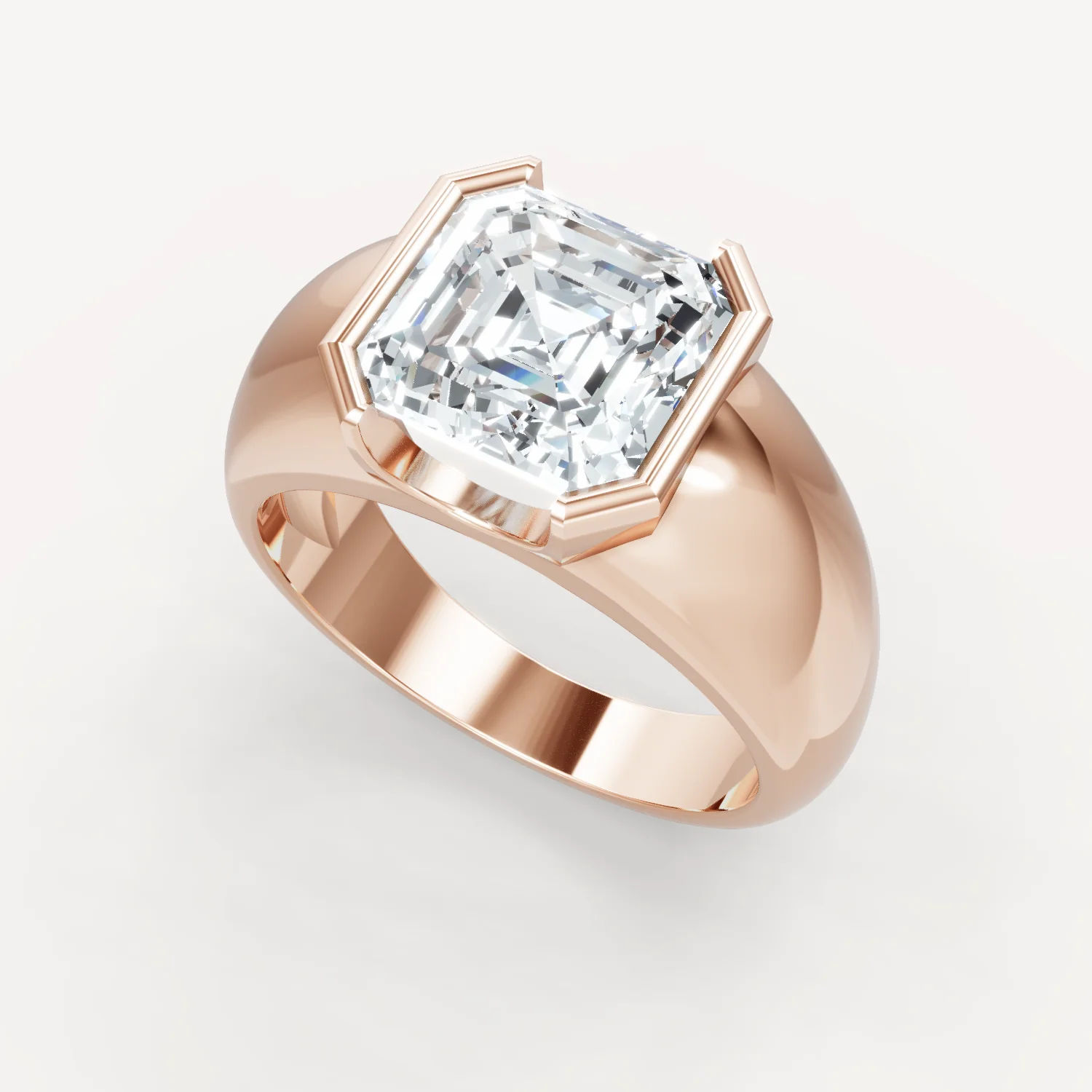 Royal Dome Ring - Asscher - Image 12