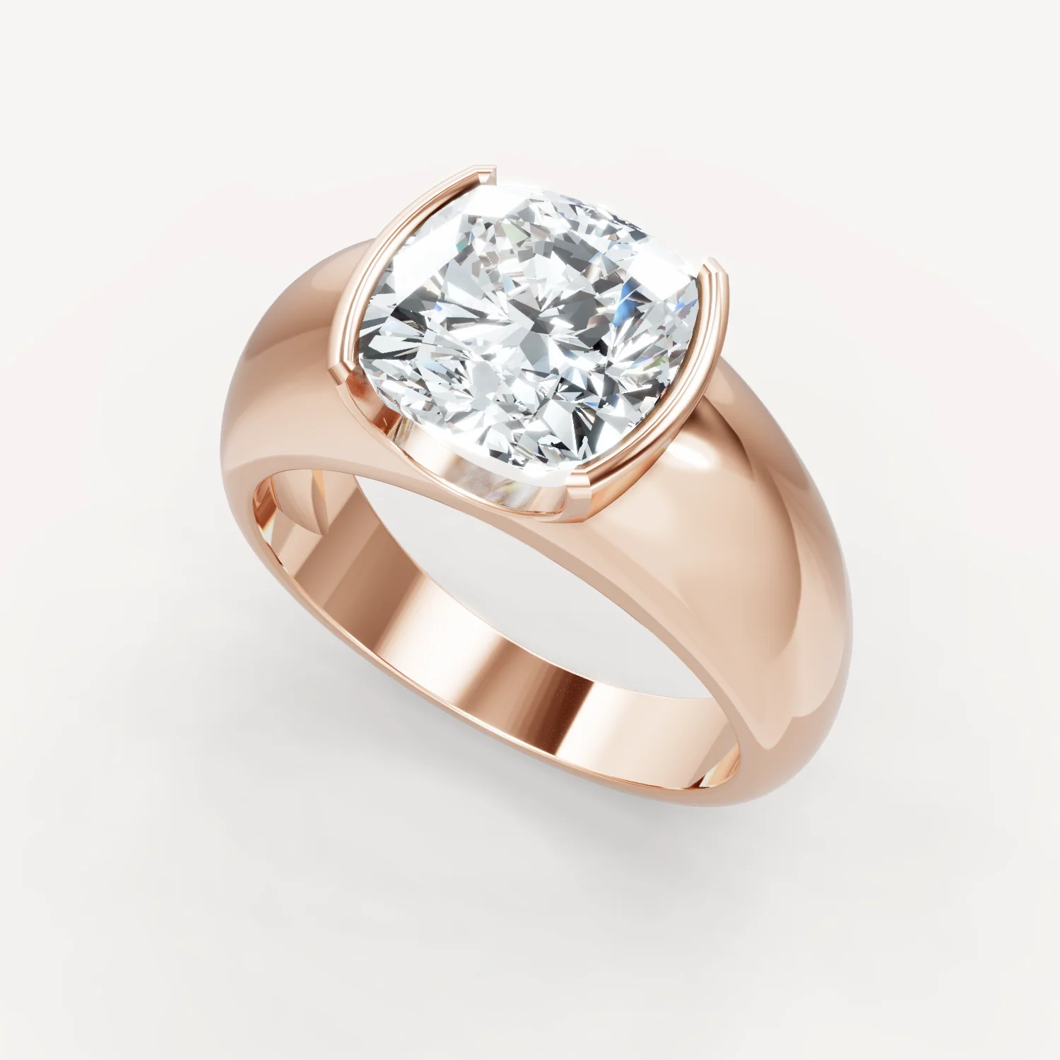 Royal Dome Ring - Cushion - Image 12