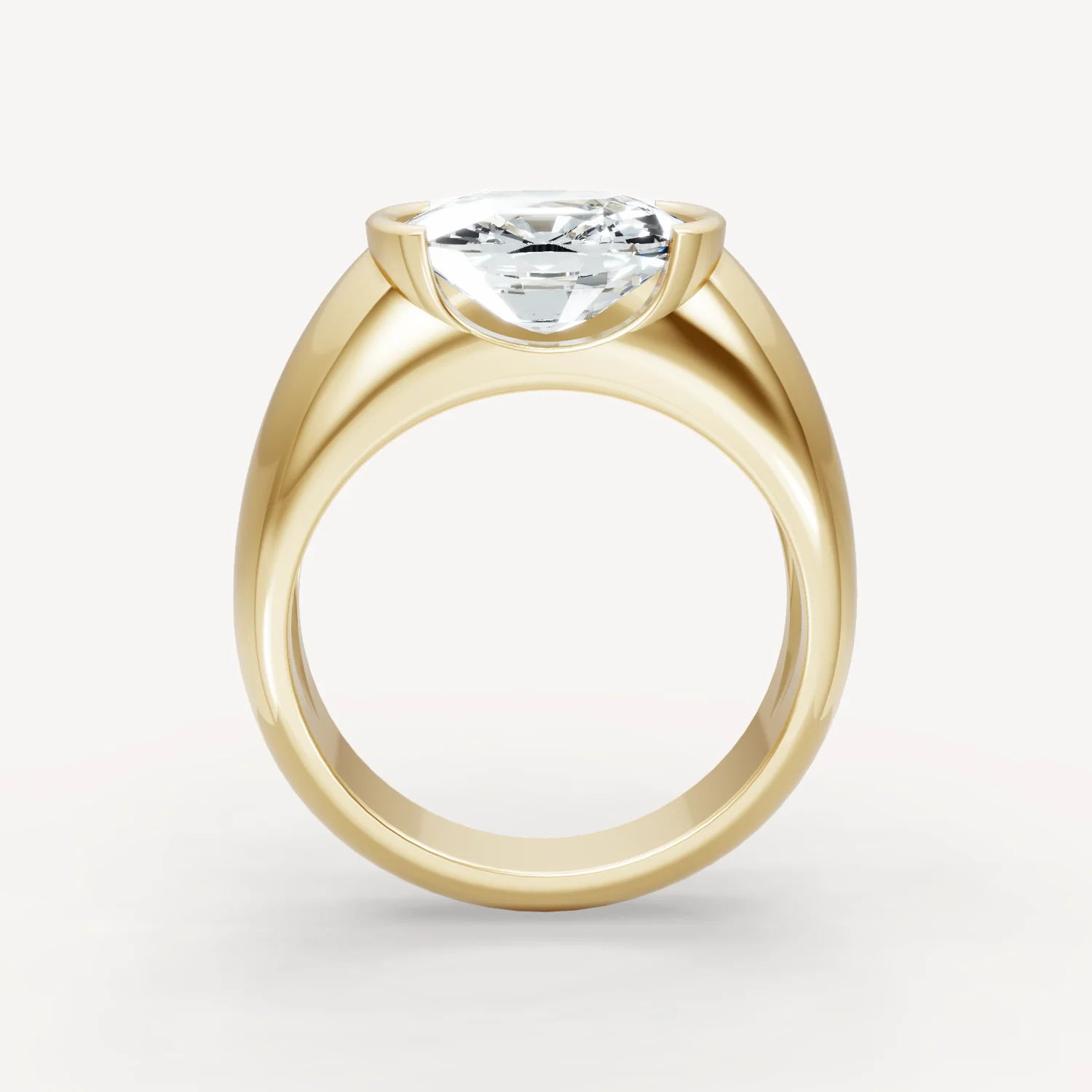 Royal Dome Ring - Elongated Cushion - Image 3