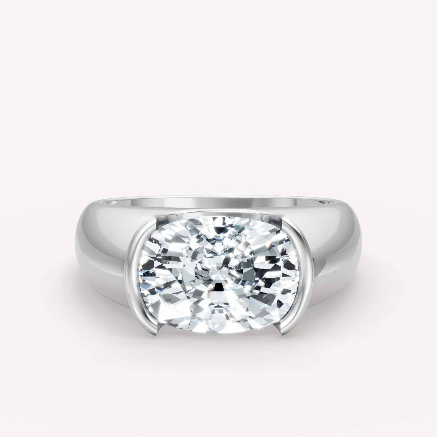 Royal Dome Ring - Elongated Cushion - Image 5