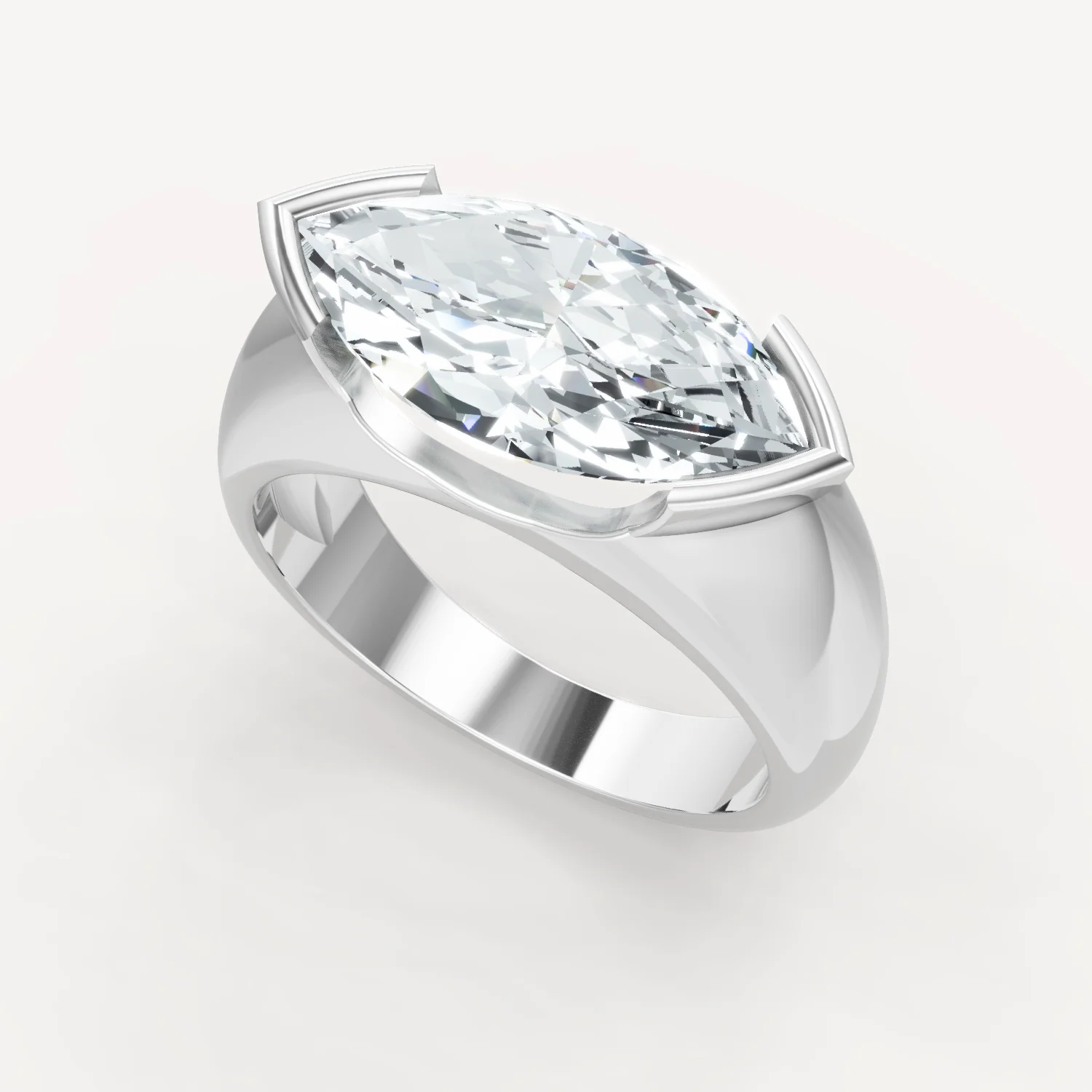 Royal Dome Ring - Marquise - Image 8