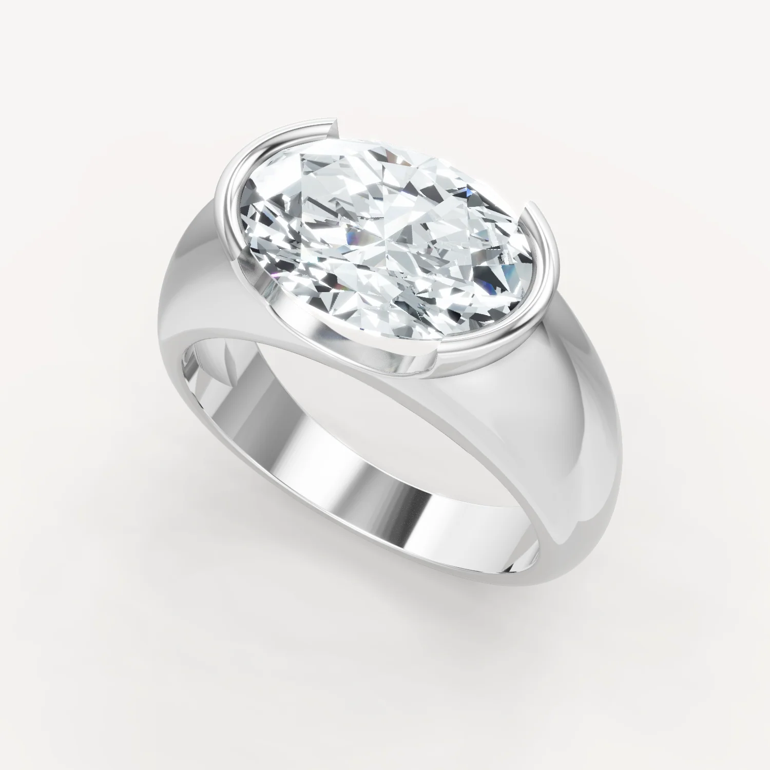 Royal Dome Ring - Oval - Image 10