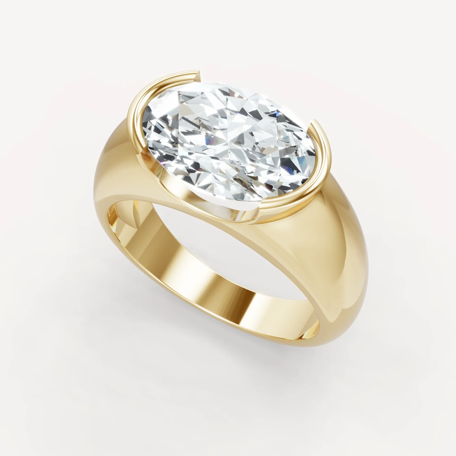 Royal Dome Ring - Oval - Image 4