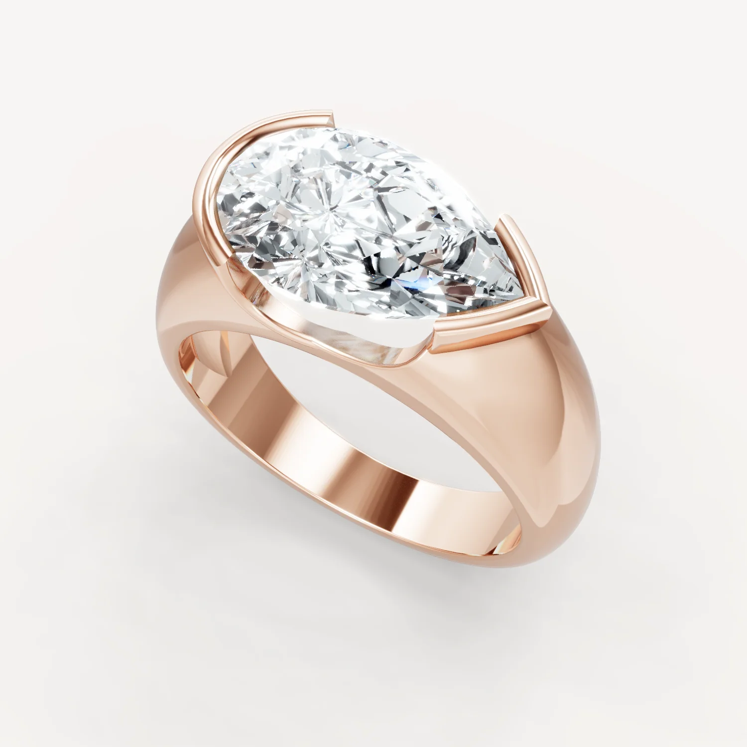 Royal Dome Ring - Pear - Image 12
