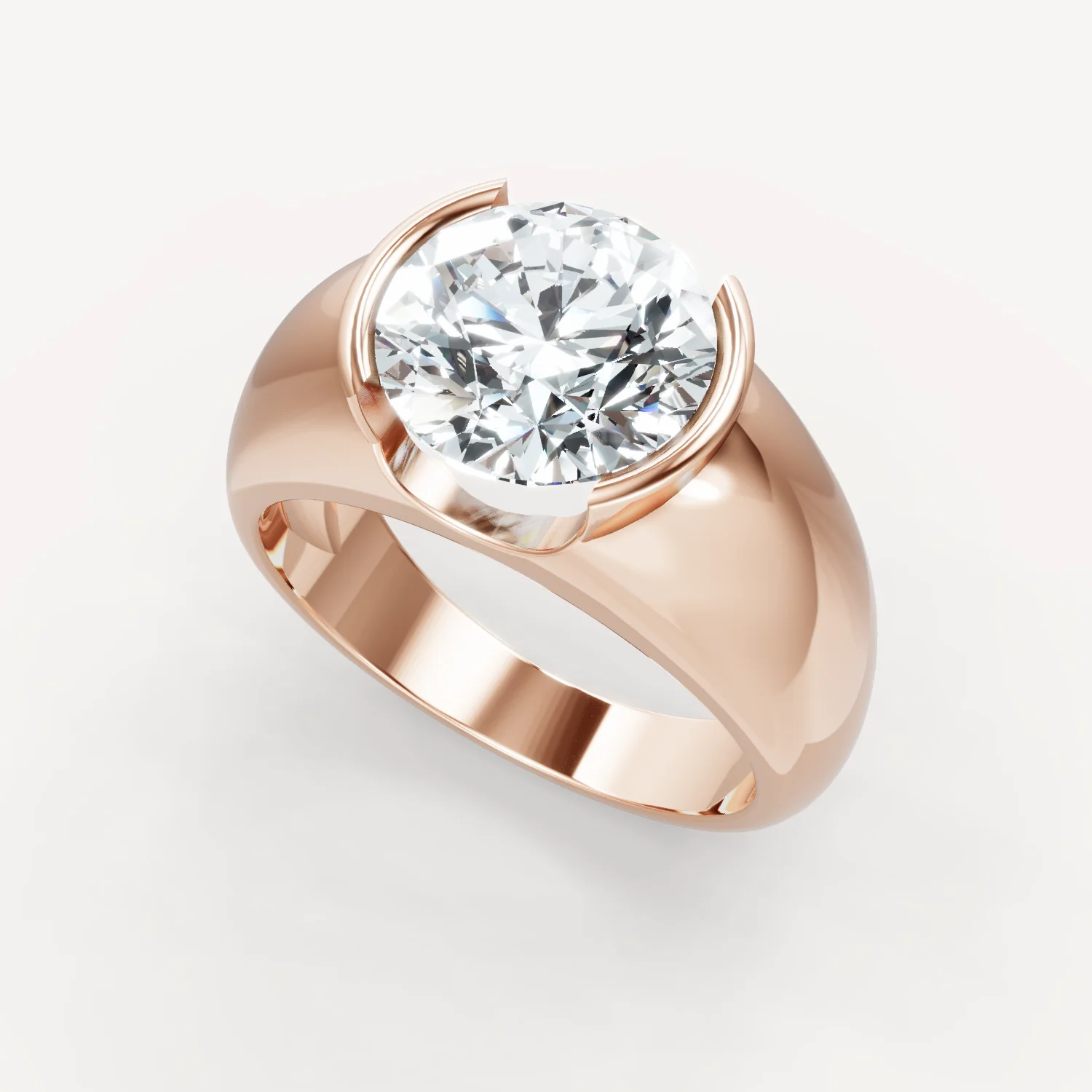 Royal Dome Ring - Round - Image 12