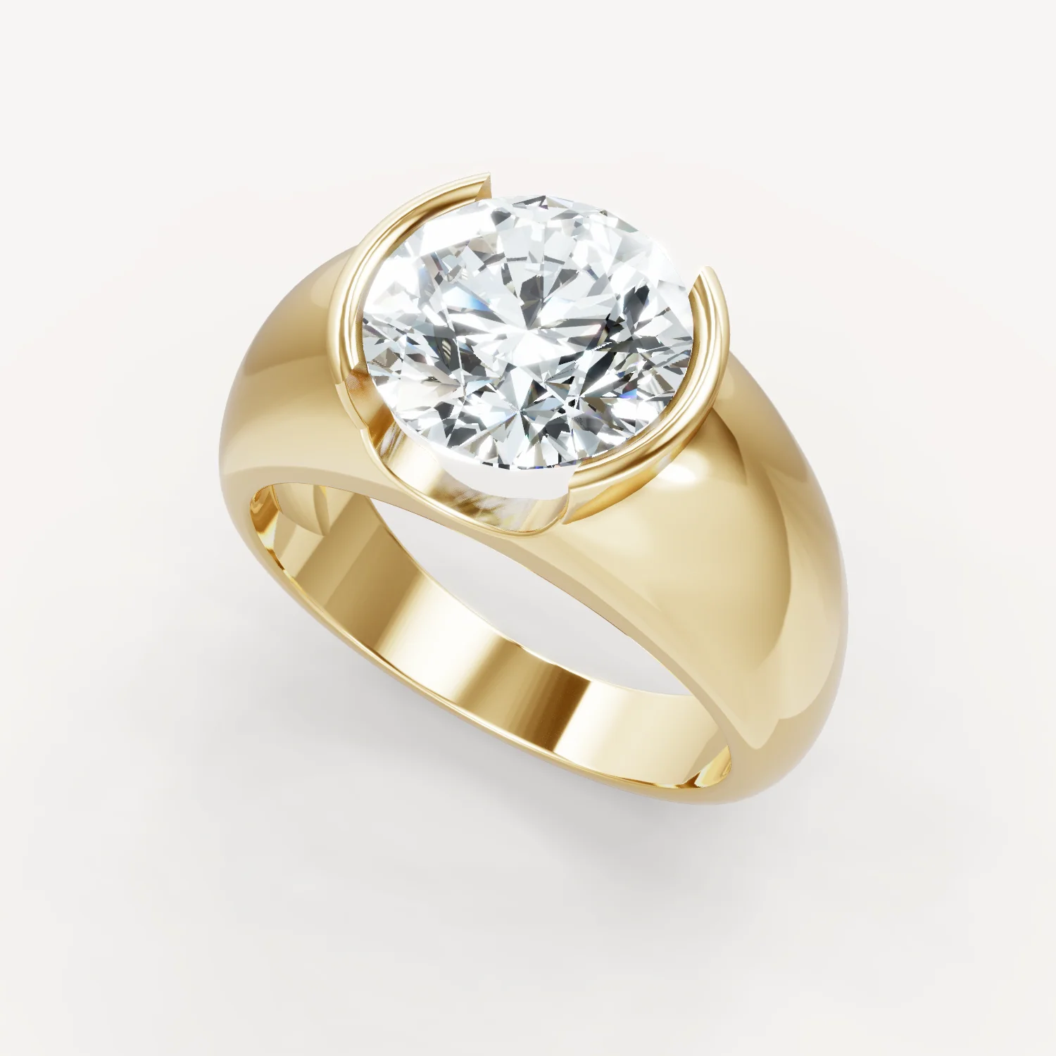 Royal Dome Ring - Round - Image 4