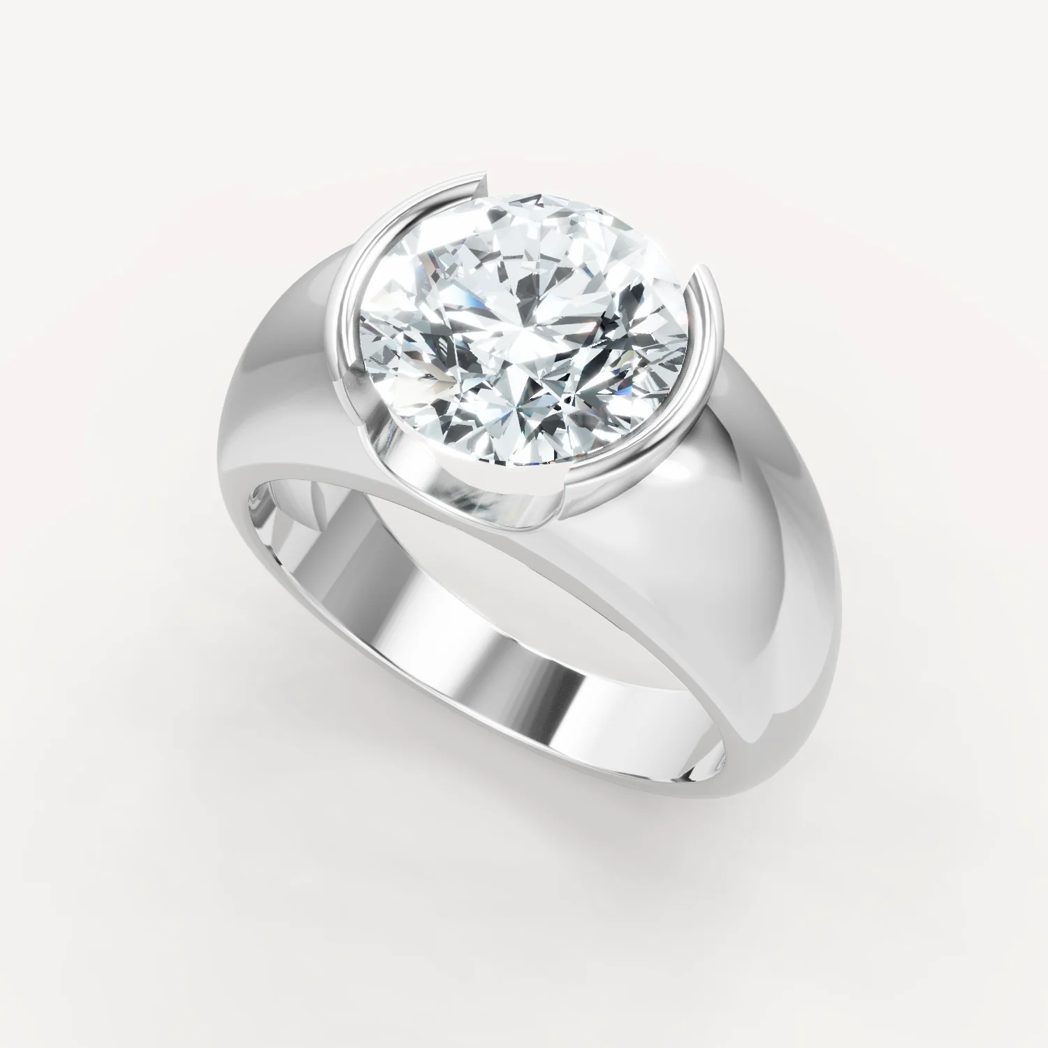 Royal Dome Ring - Round - Image 8