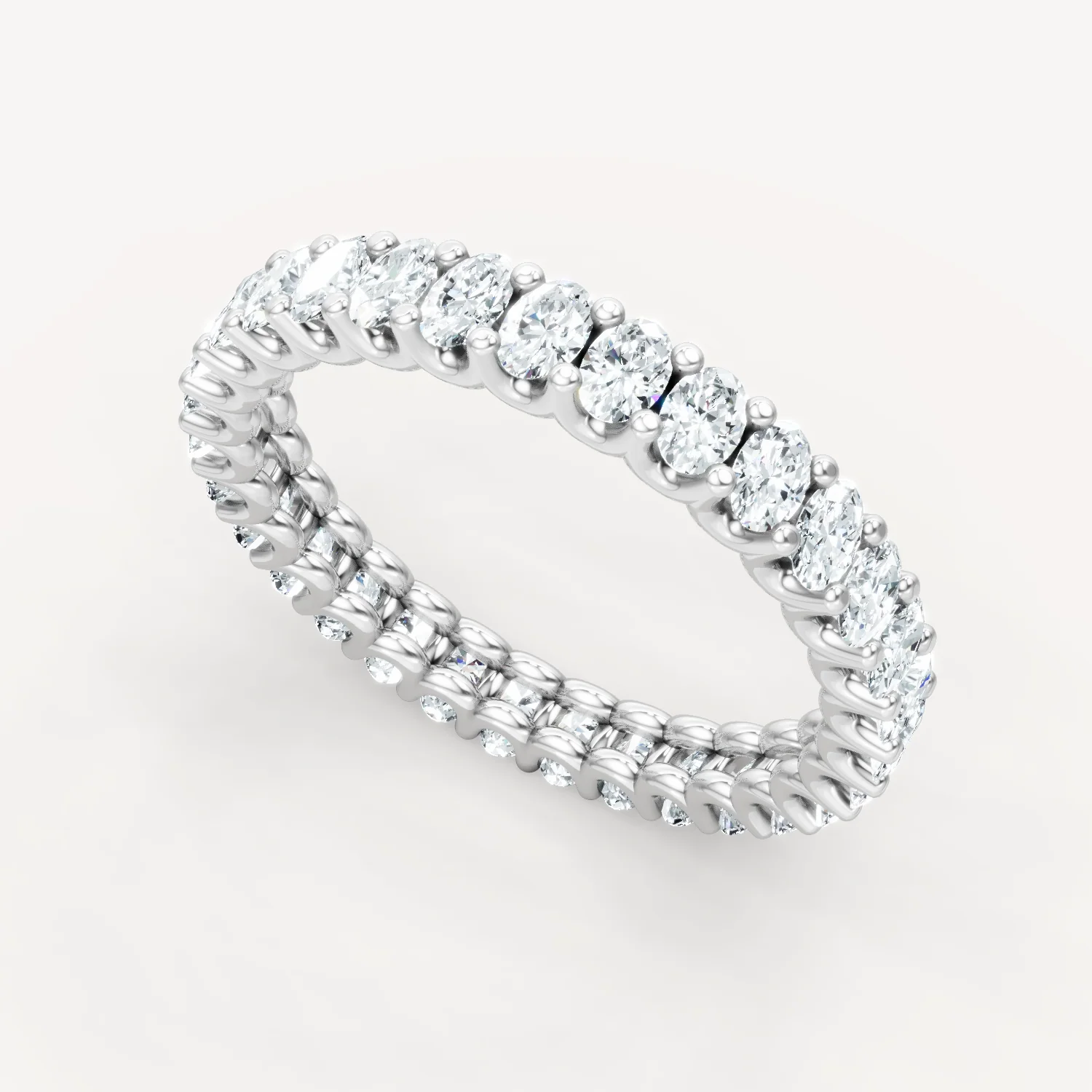 Scalloped Ovals Eternity Band - Image 8
