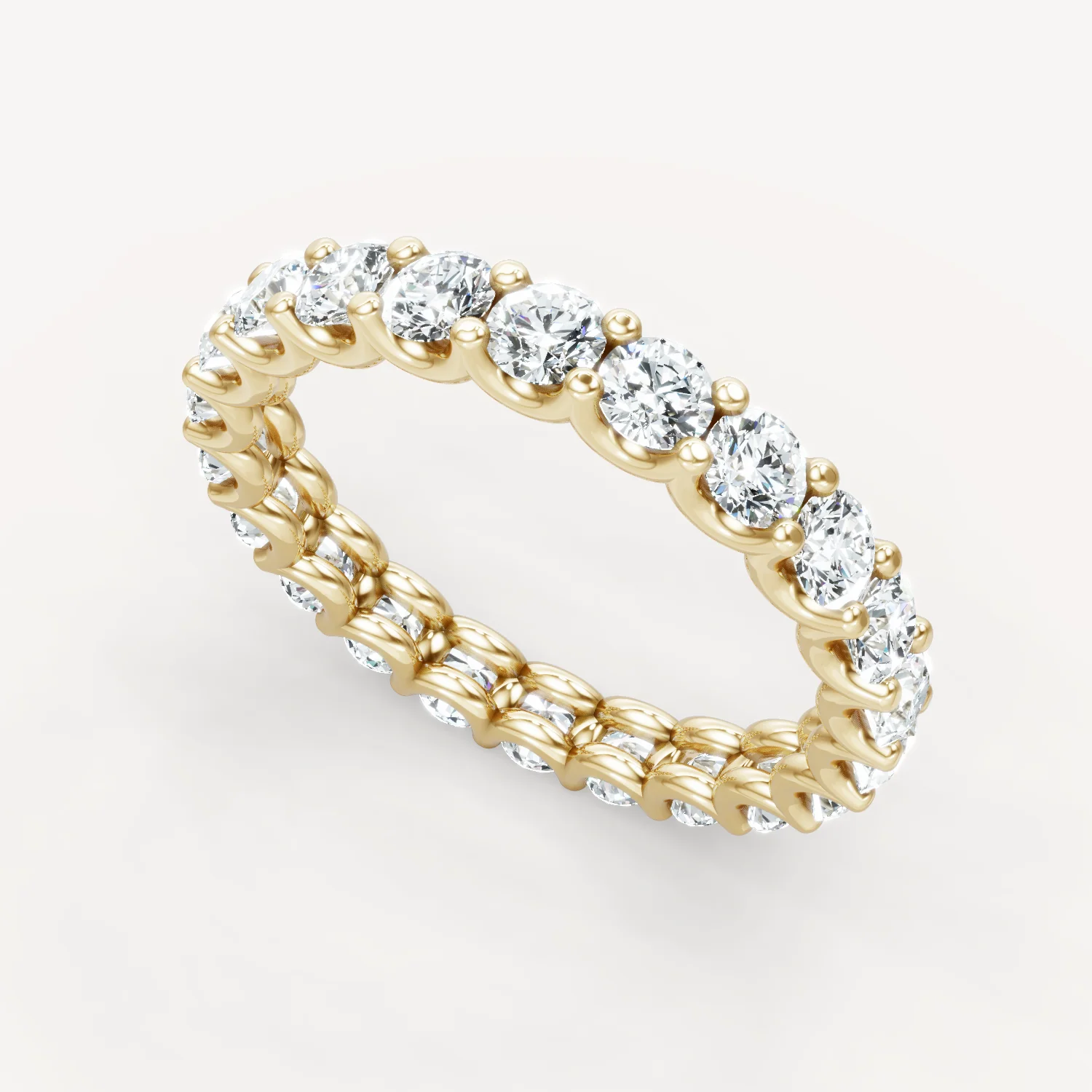 Scalloped Rounds Eternity Band - Image 4