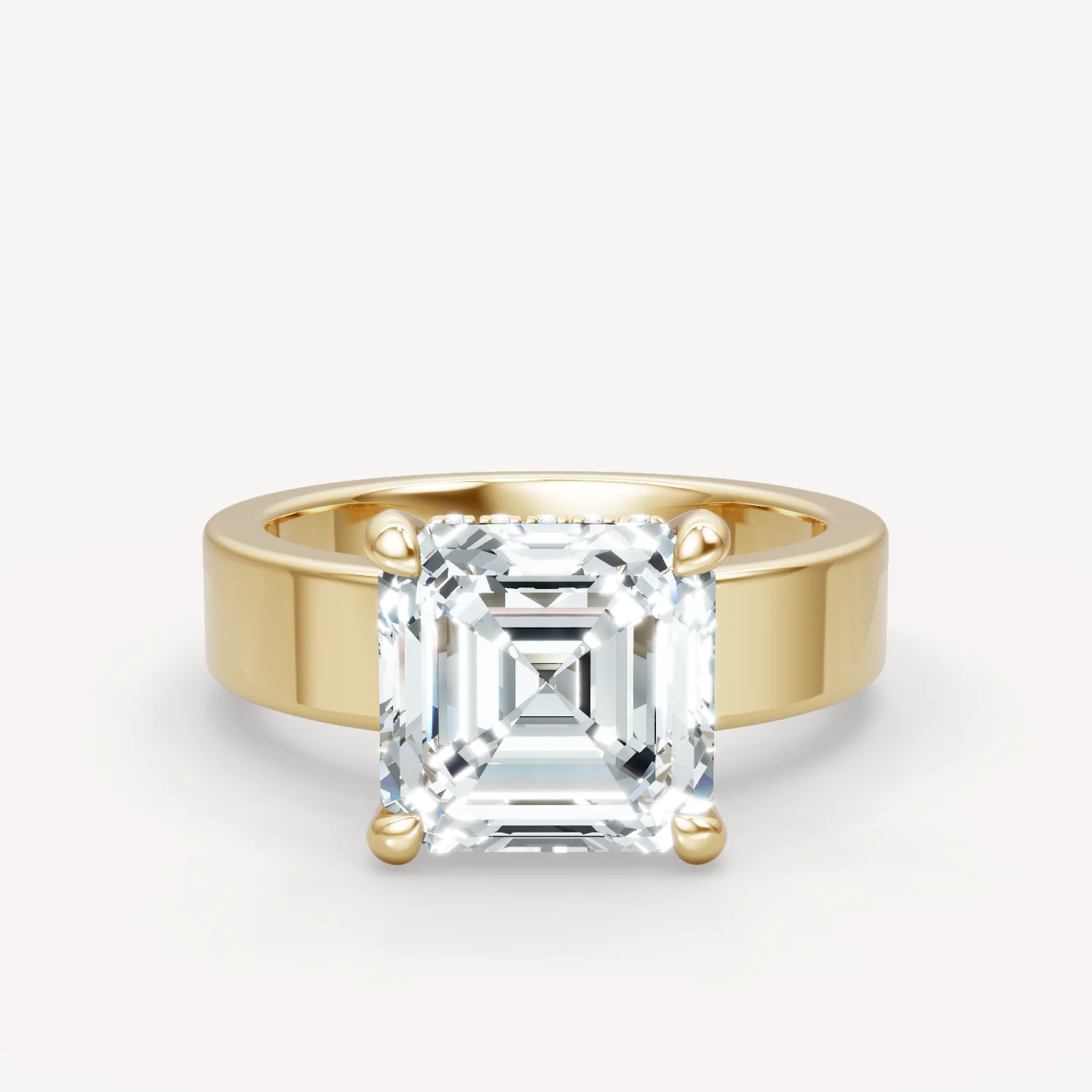 Sleek Haven Bold Hidden Halo - Asscher
