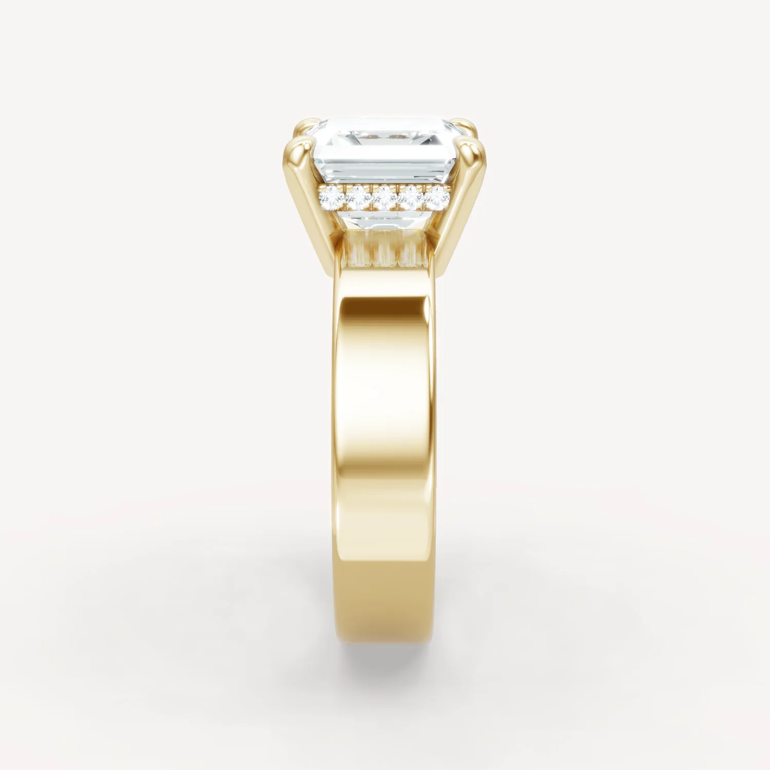 Sleek Haven Bold Hidden Halo - Asscher - Image 2