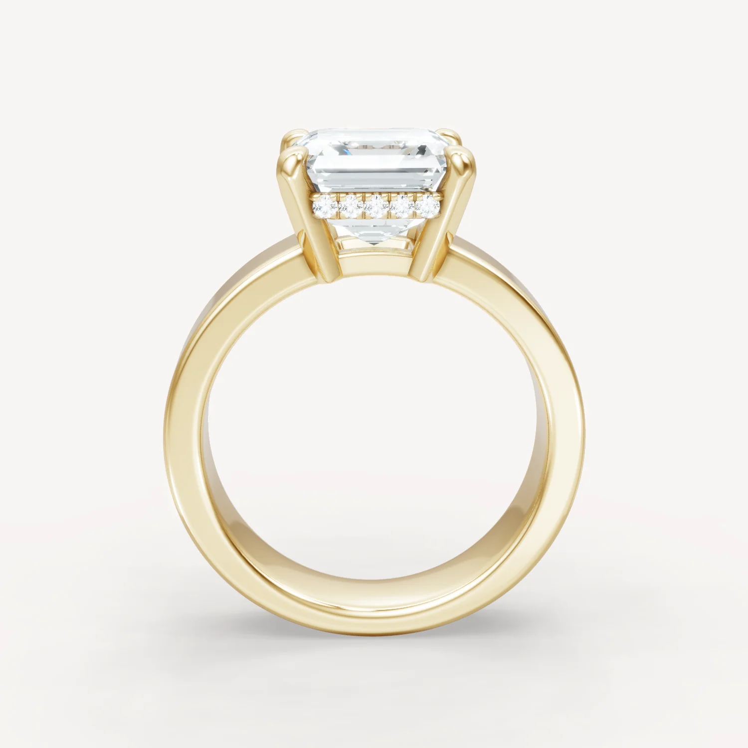 Sleek Haven Bold Hidden Halo - Asscher - Image 4