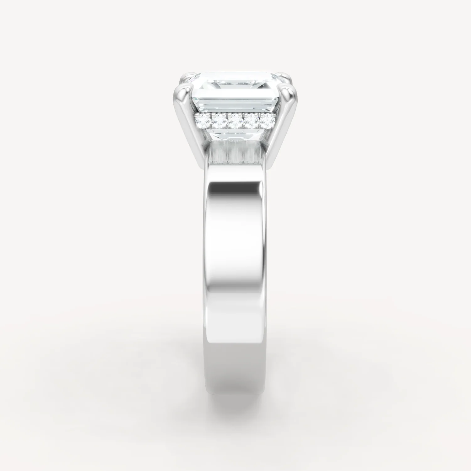Sleek Haven Bold Hidden Halo - Asscher - Image 6