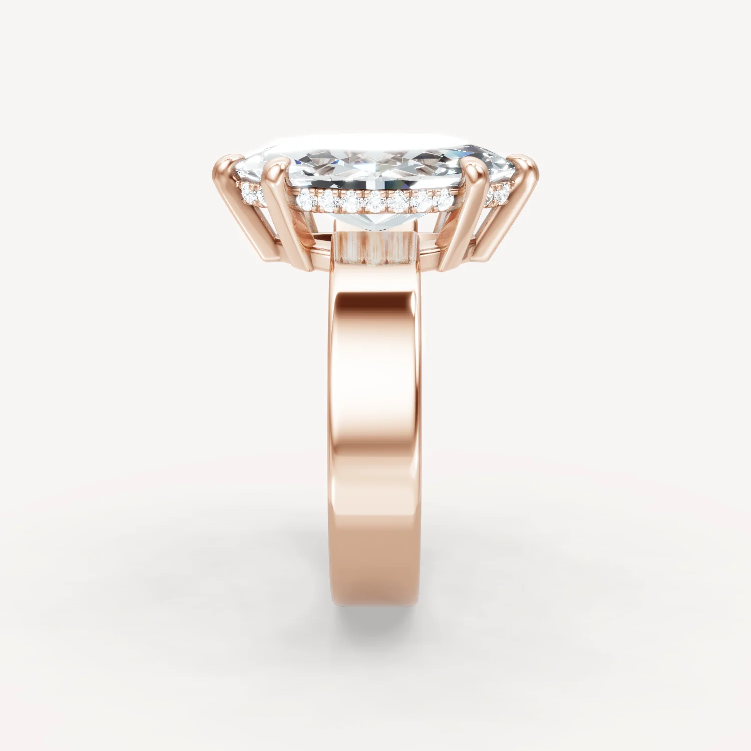 Sleek Haven Bold Hidden Halo - Marquise - Image 10