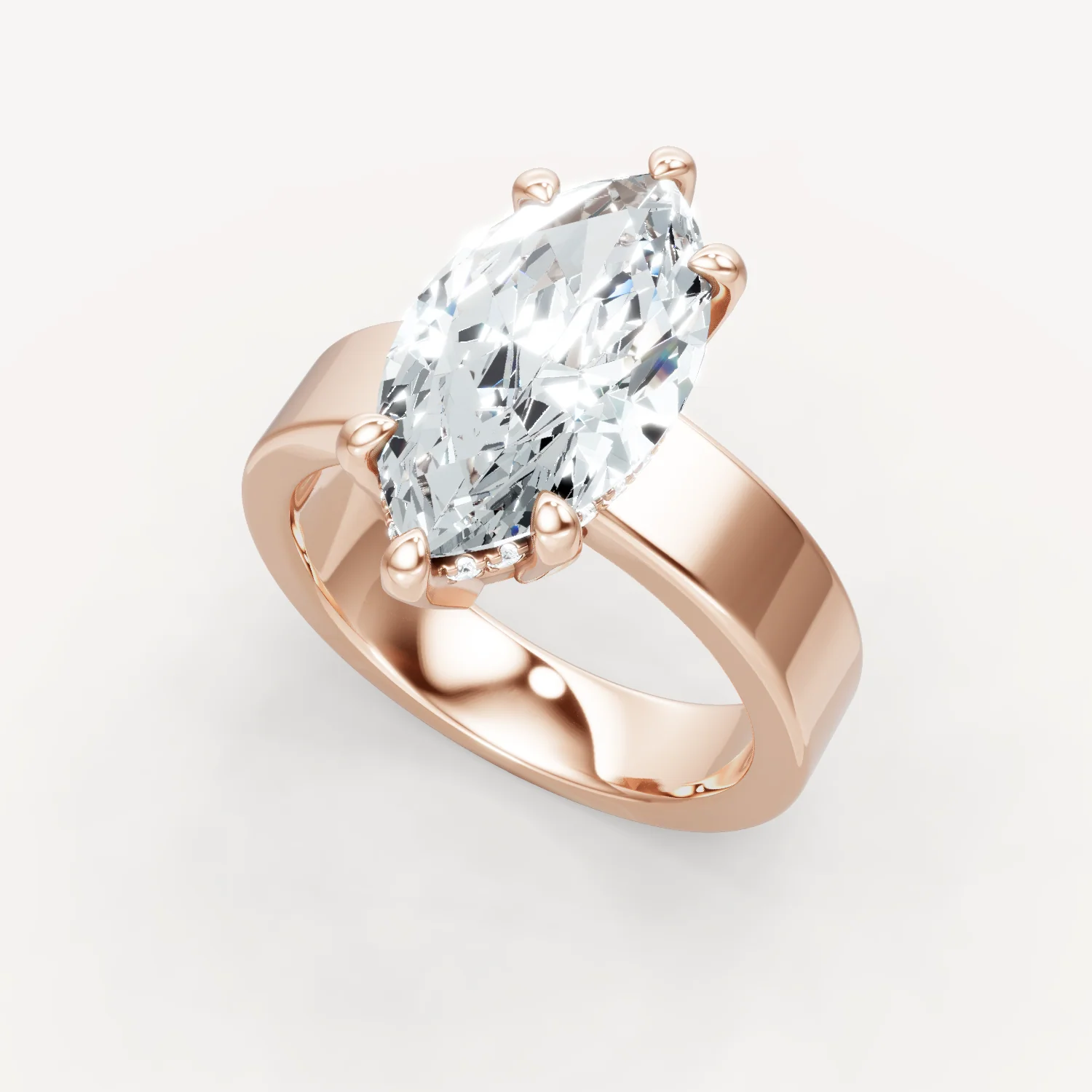Sleek Haven Bold Hidden Halo - Marquise - Image 11