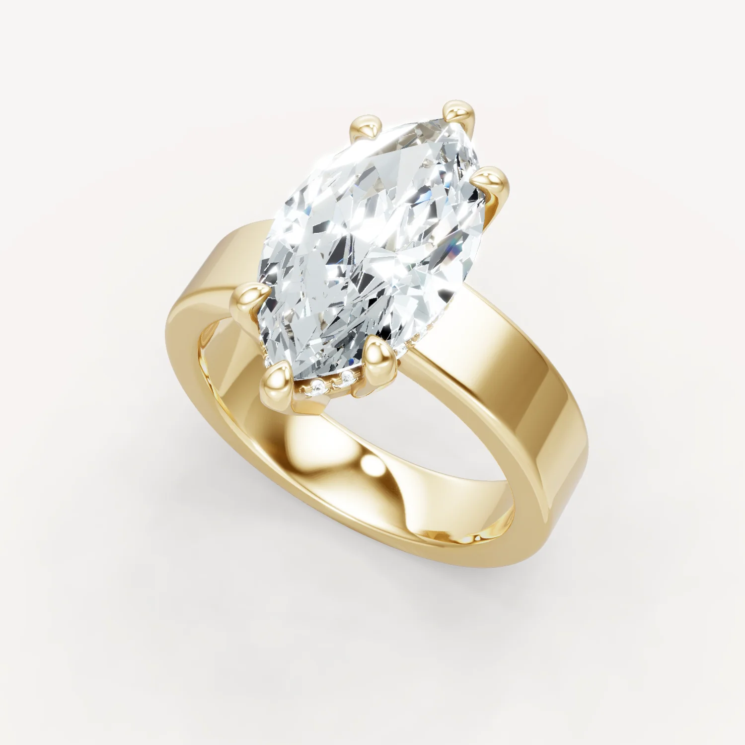 Sleek Haven Bold Hidden Halo - Marquise - Image 4