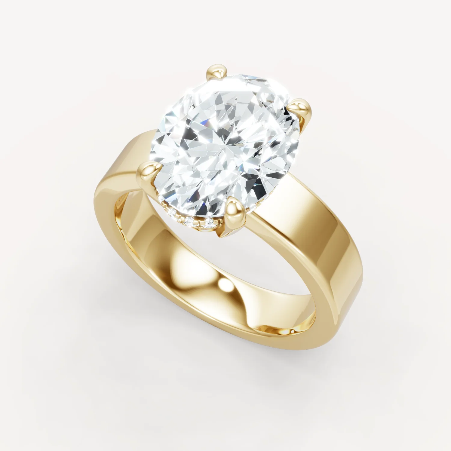 Sleek Haven Bold Hidden Halo - Oval - Image 4