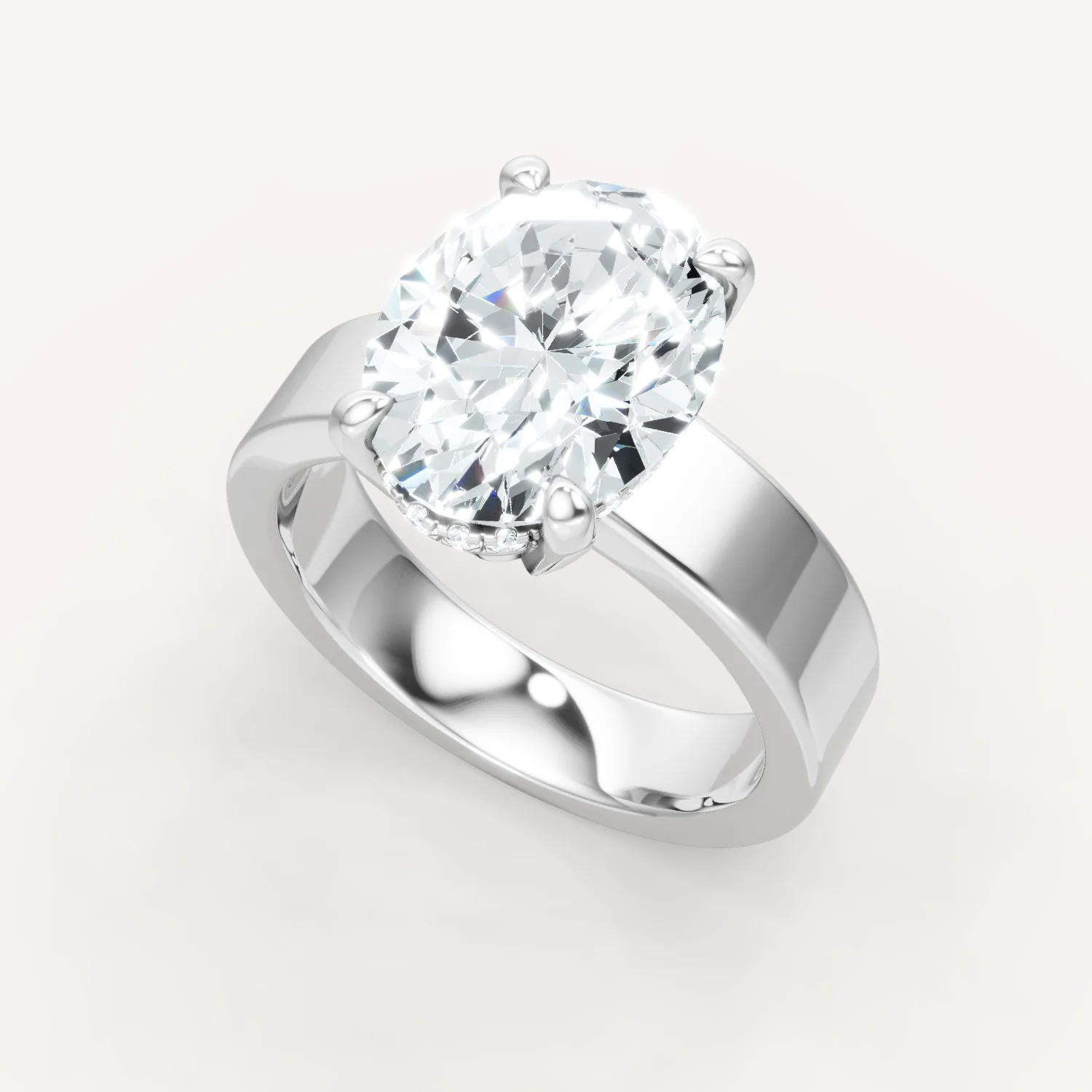 Sleek Haven Bold Hidden Halo - Oval - Image 8