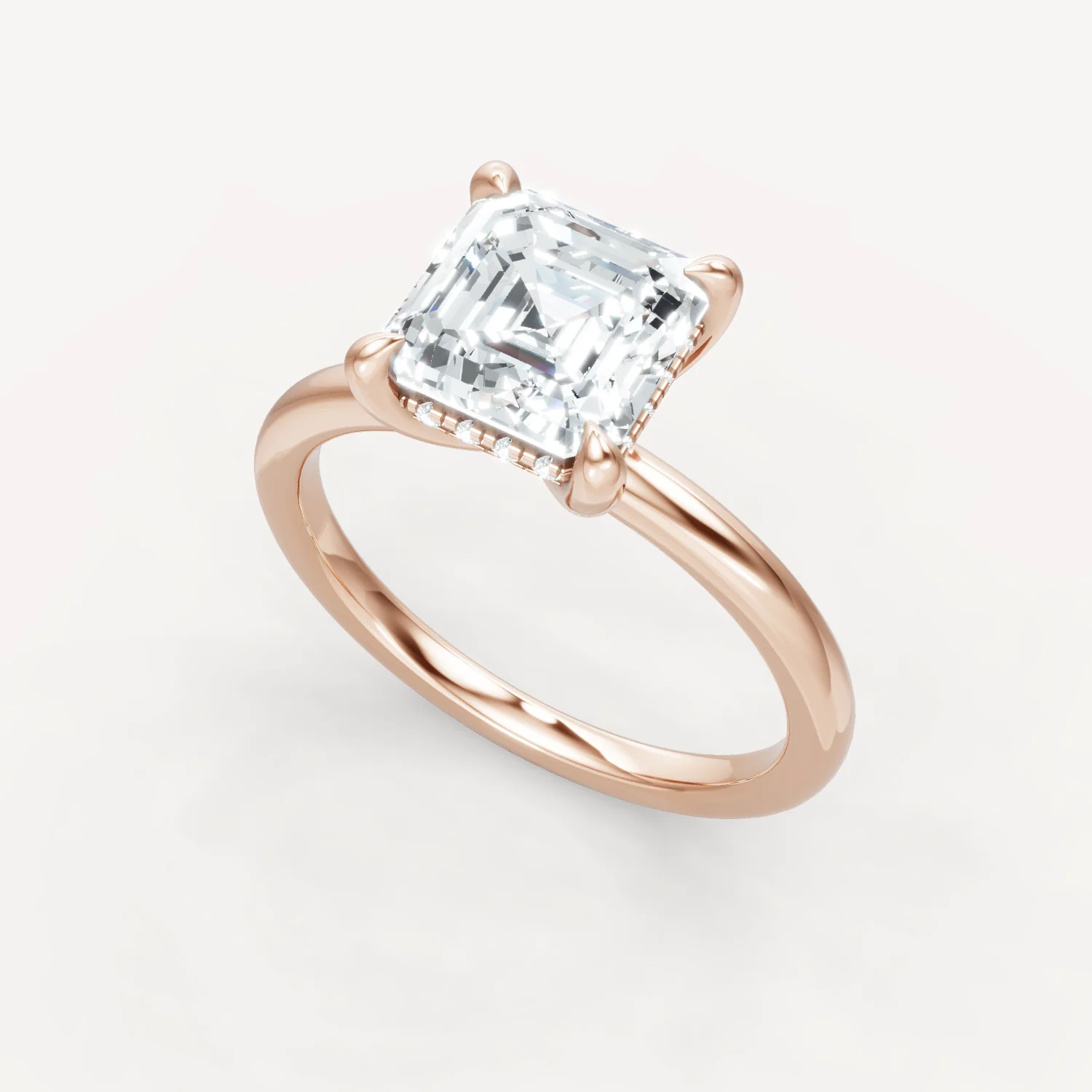 The Jasmine - Asscher - Hidden Halo - Image 12