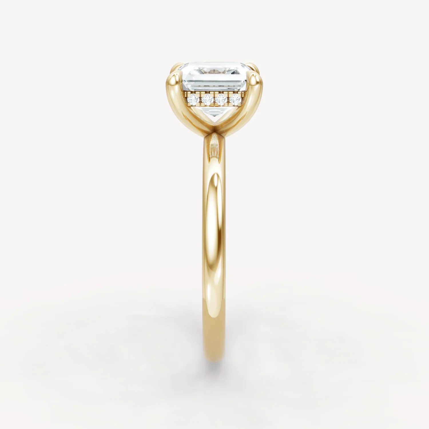 The Jasmine - Asscher - Hidden Halo - Image 2