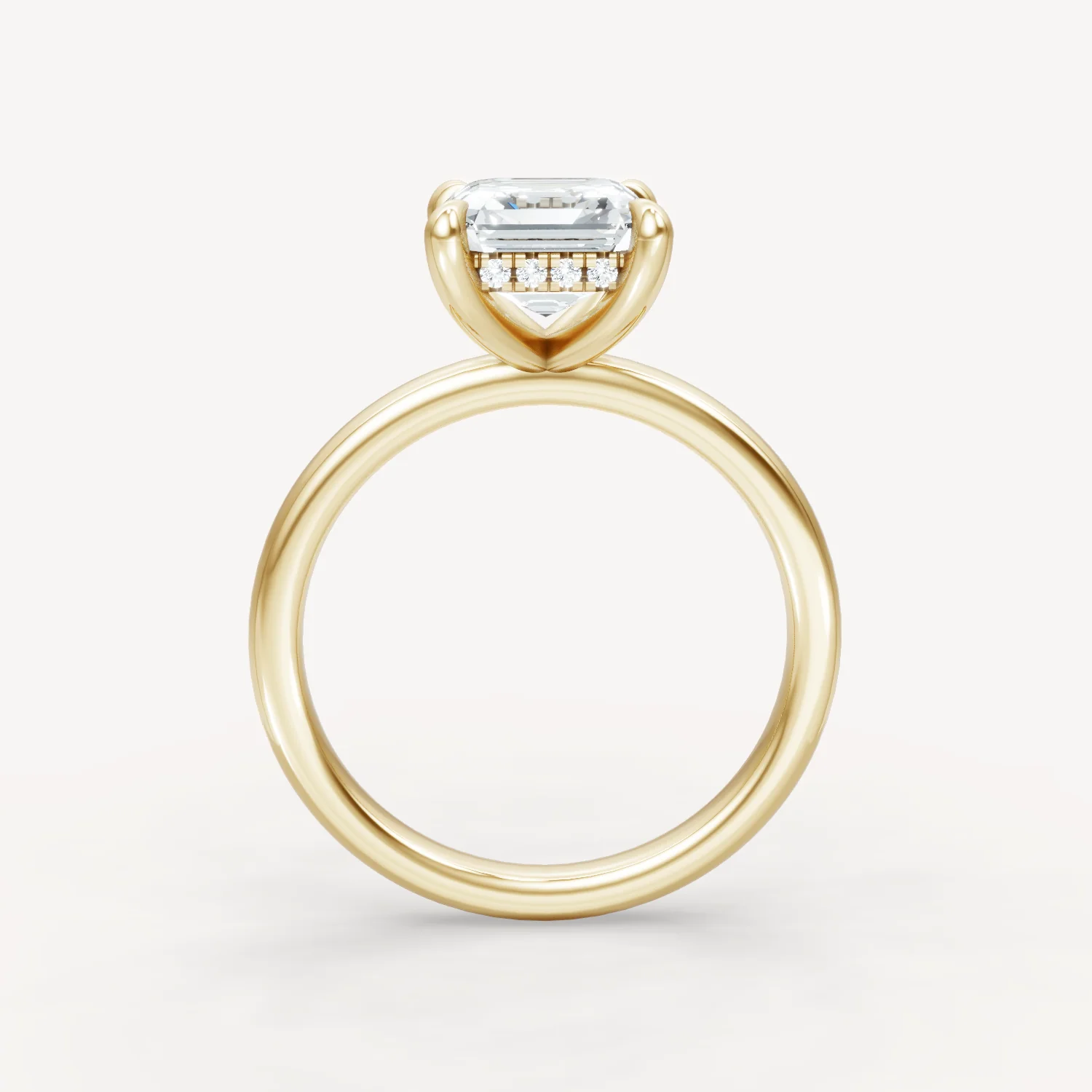 The Jasmine - Asscher - Hidden Halo - Image 3