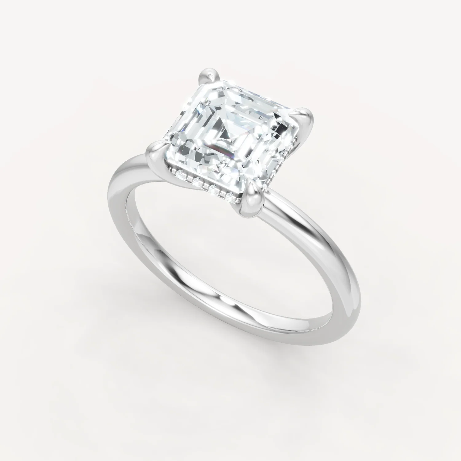 The Jasmine - Asscher - Hidden Halo - Image 8