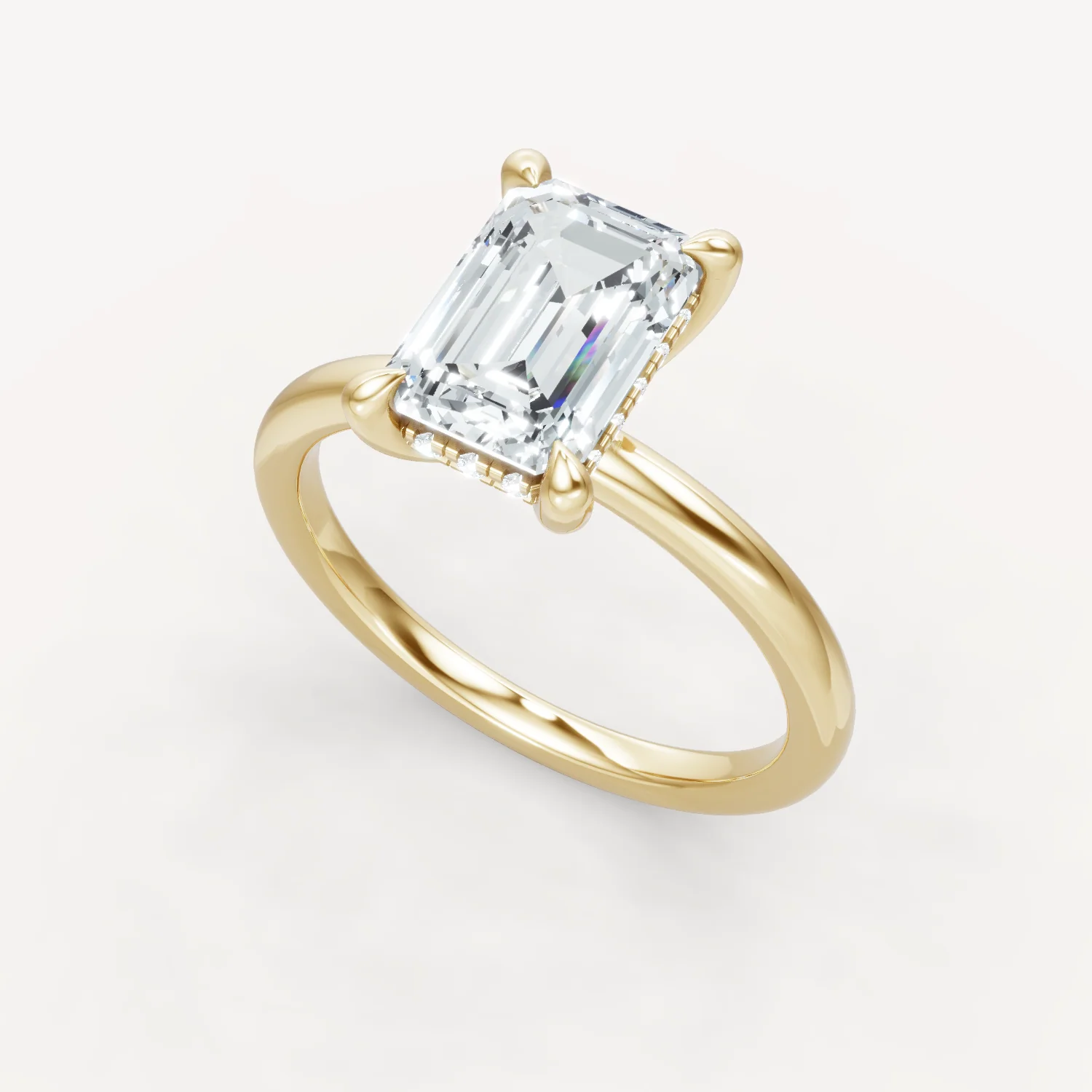 The Jasmine - Emerald - Hidden Halo - Image 3