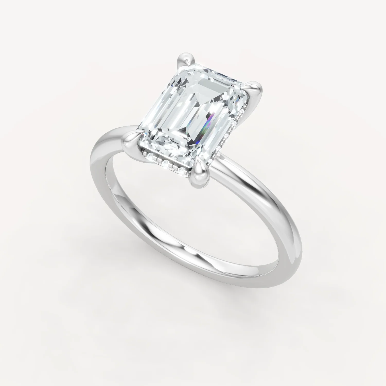 The Jasmine - Emerald - Hidden Halo - Image 7
