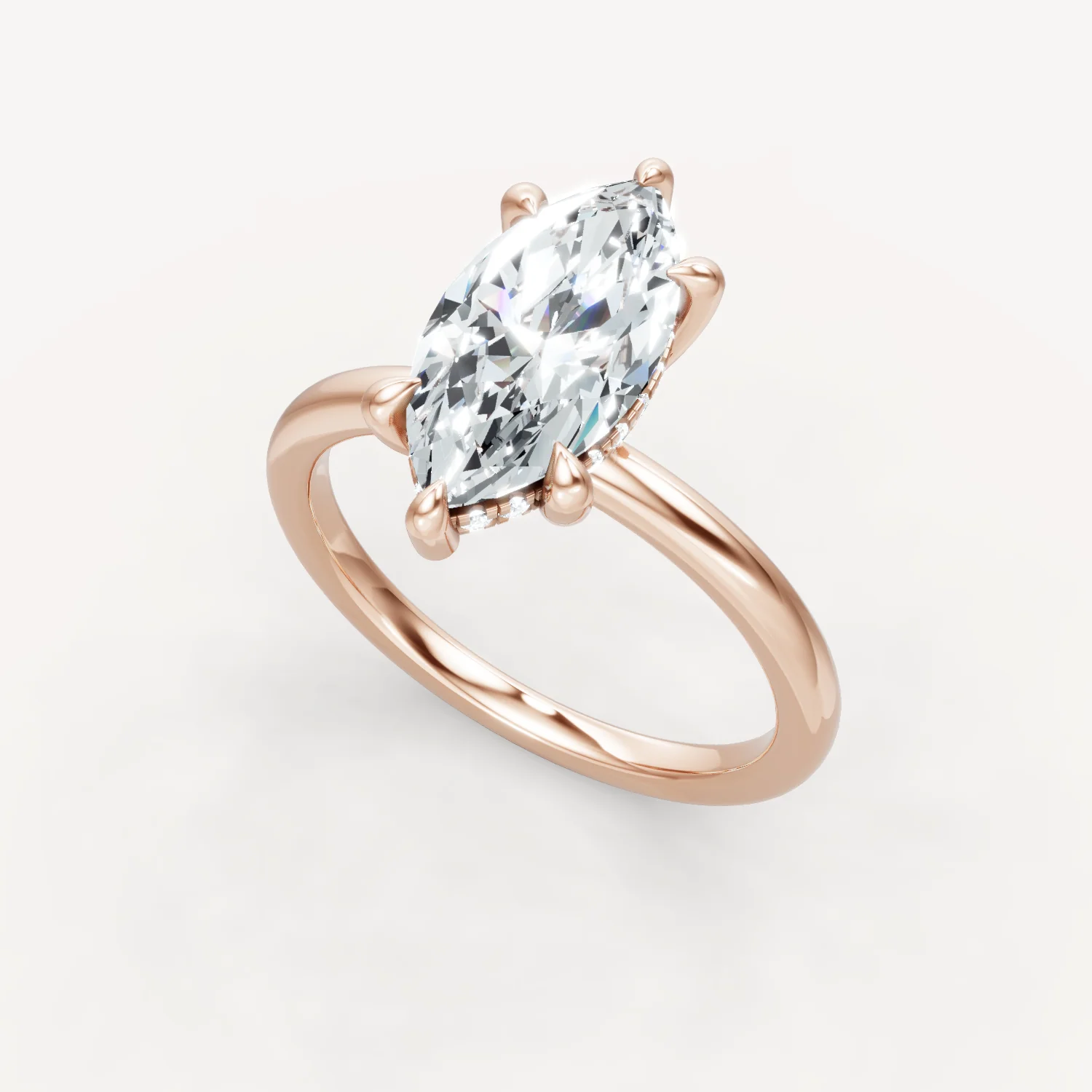 The Jasmine - Marquise - Hidden Halo - Image 12