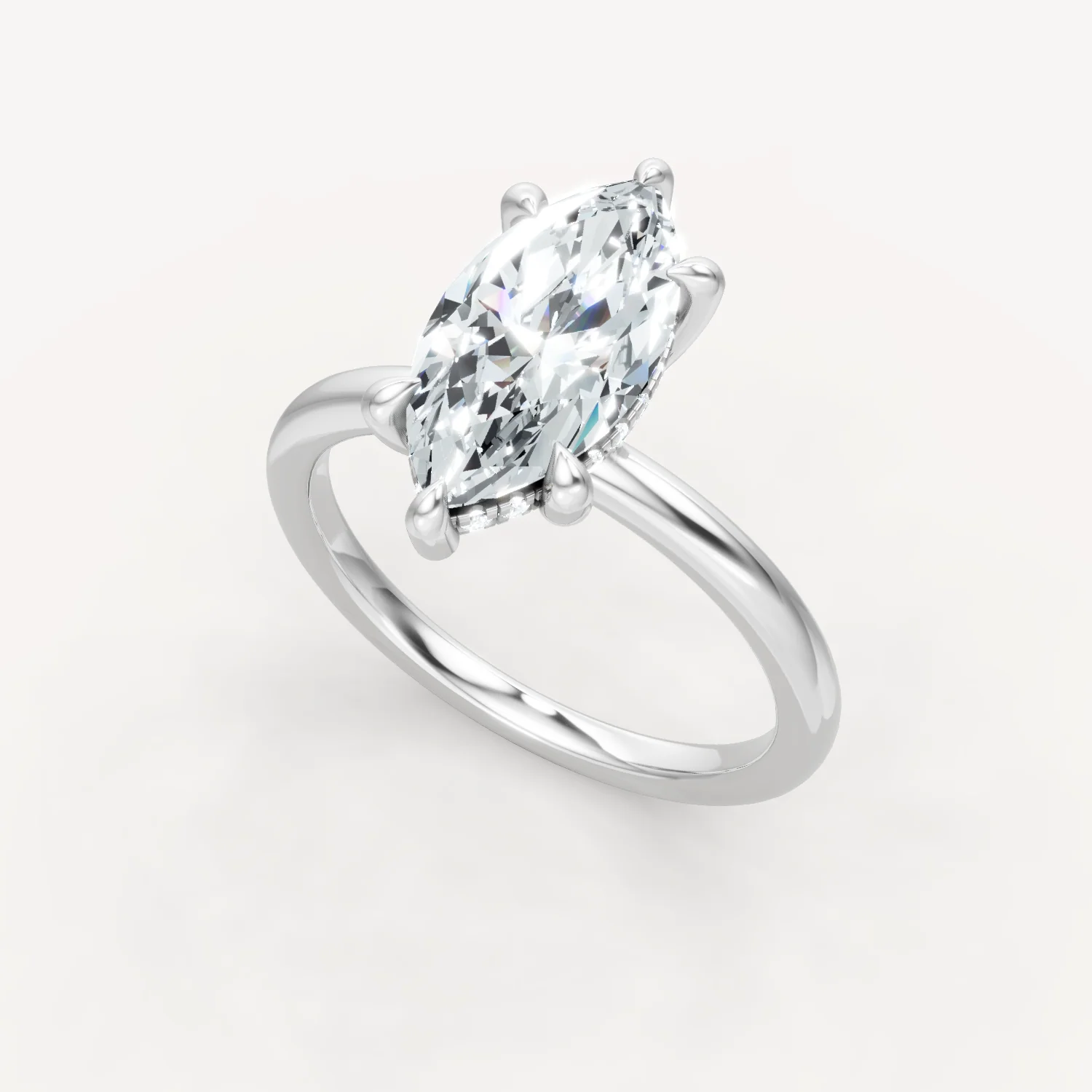 The Jasmine - Marquise - Hidden Halo - Image 8