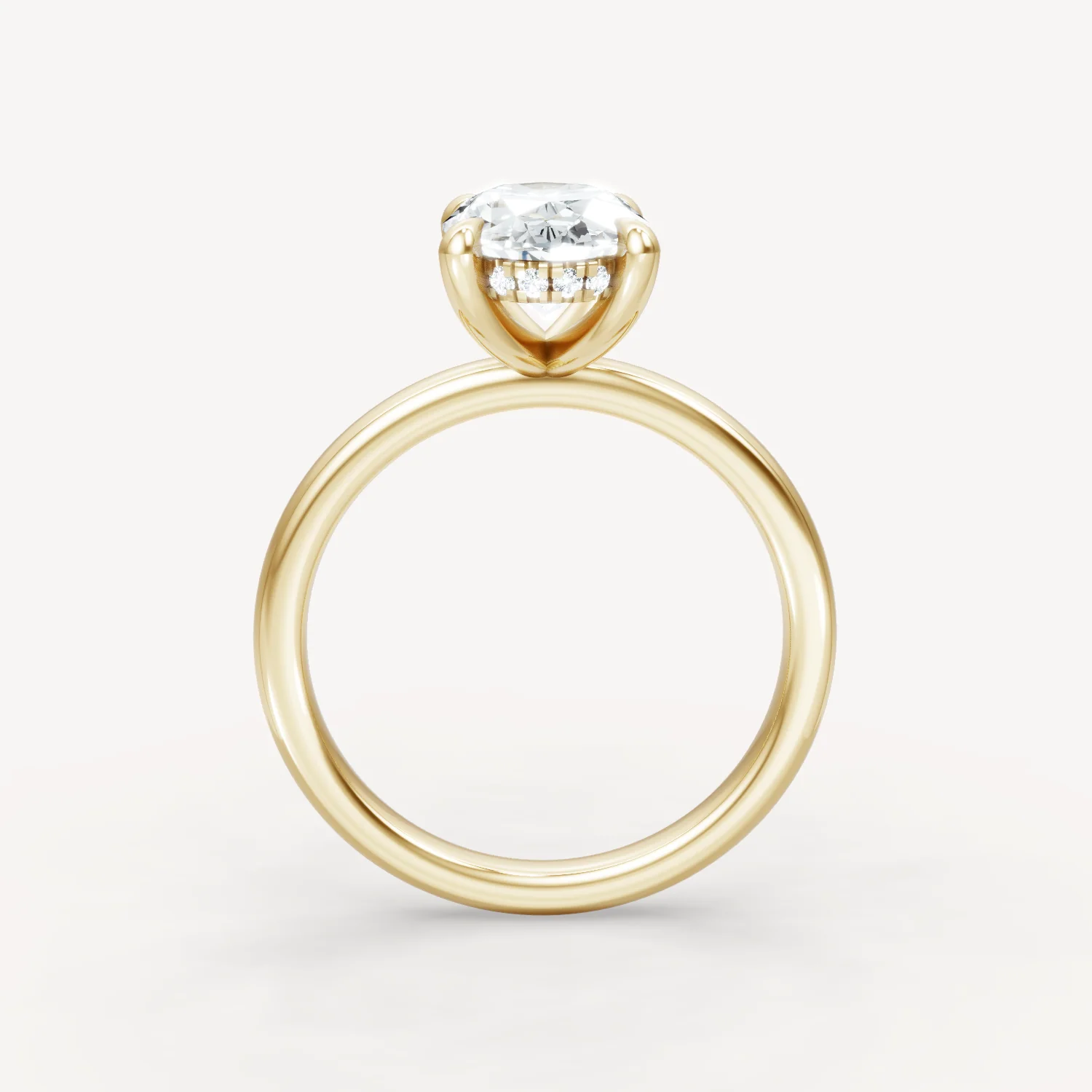The Jasmine - Oval - Hidden Halo - Image 3