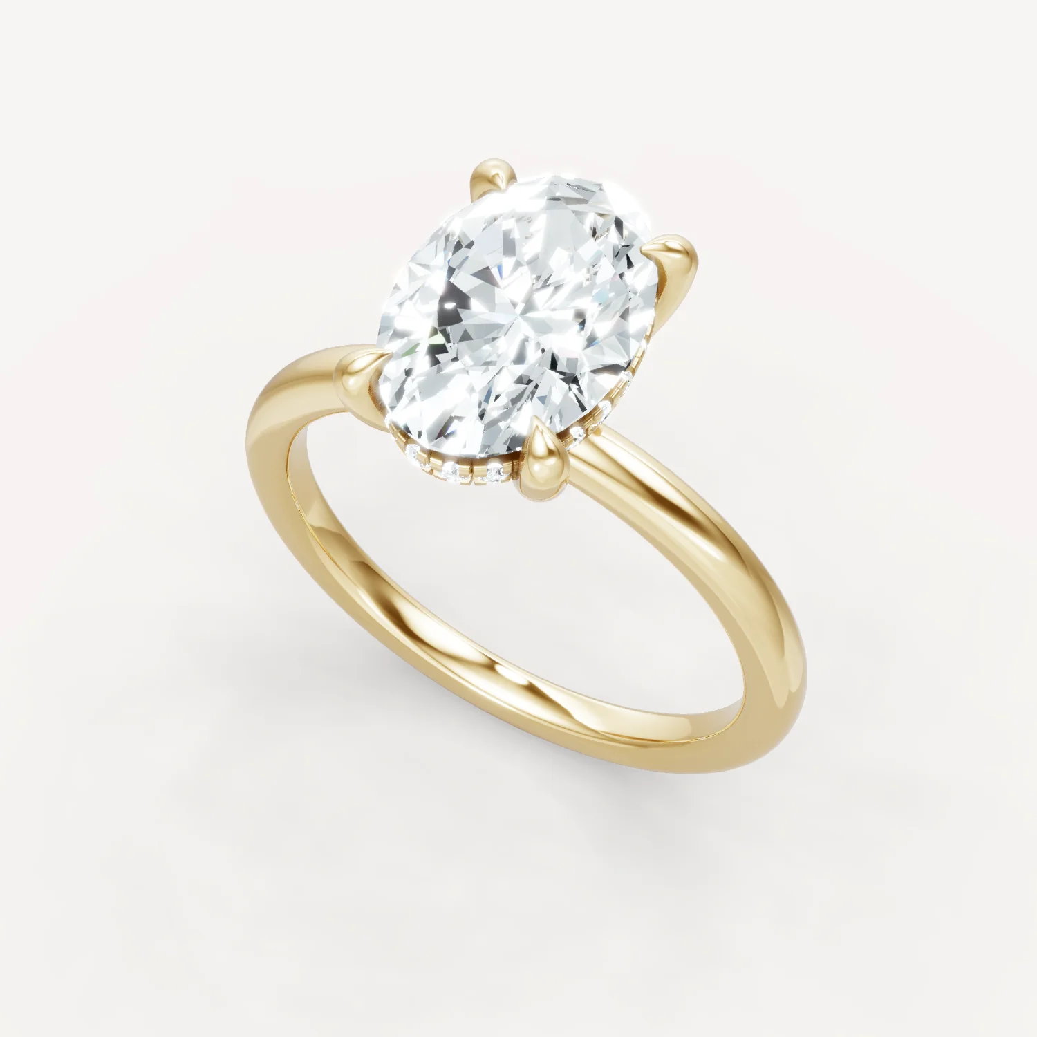 The Jasmine - Oval - Hidden Halo - Image 4