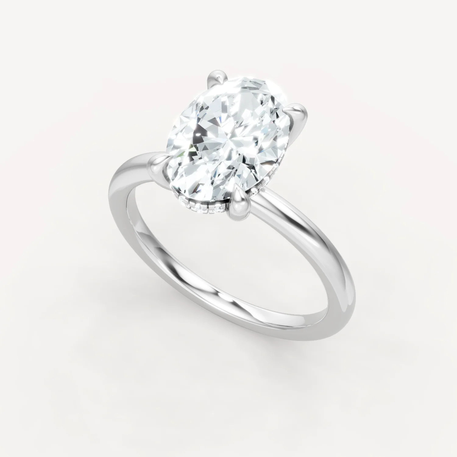 The Jasmine - Oval - Hidden Halo - Image 8