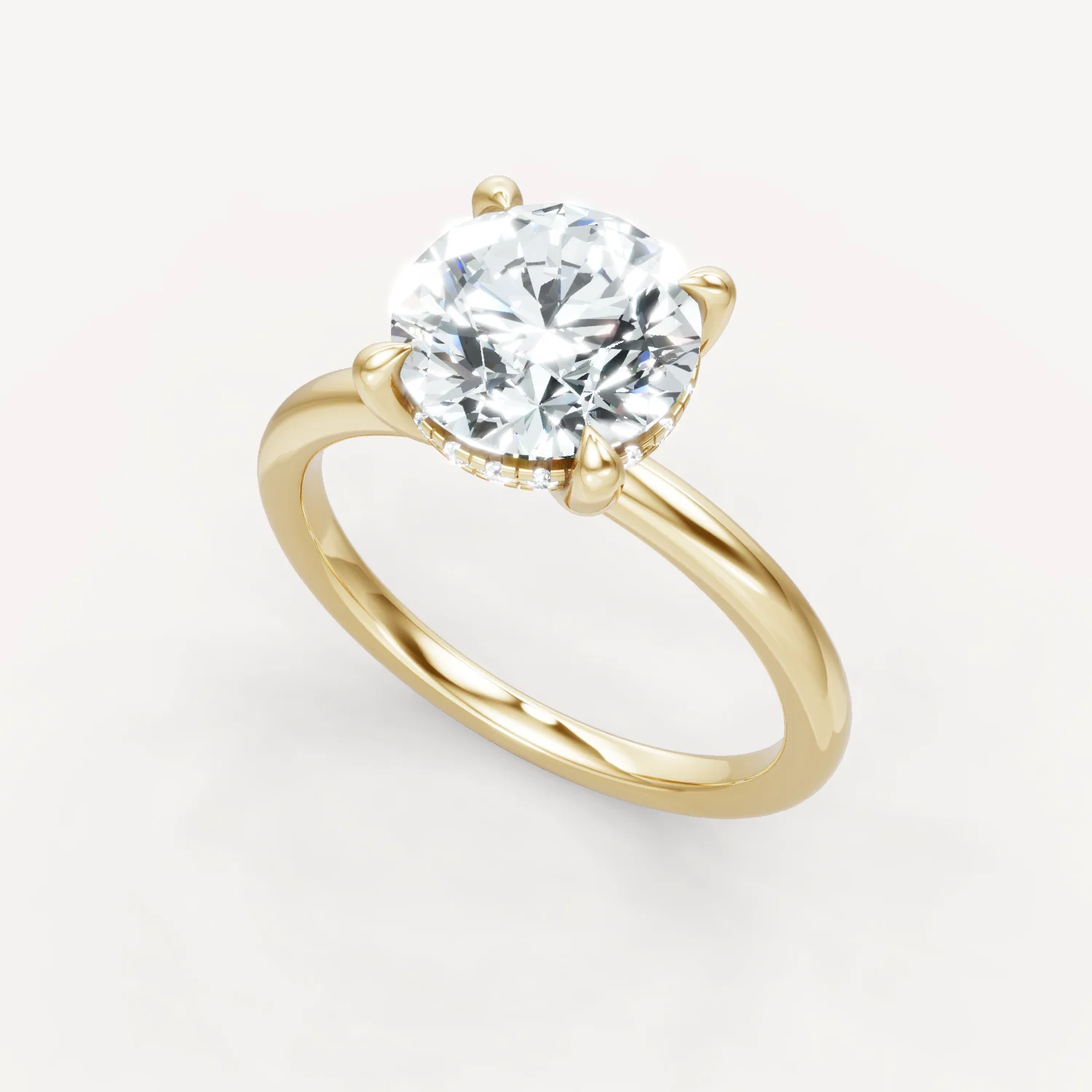 The Jasmine - Round - Hidden Halo - Image 4