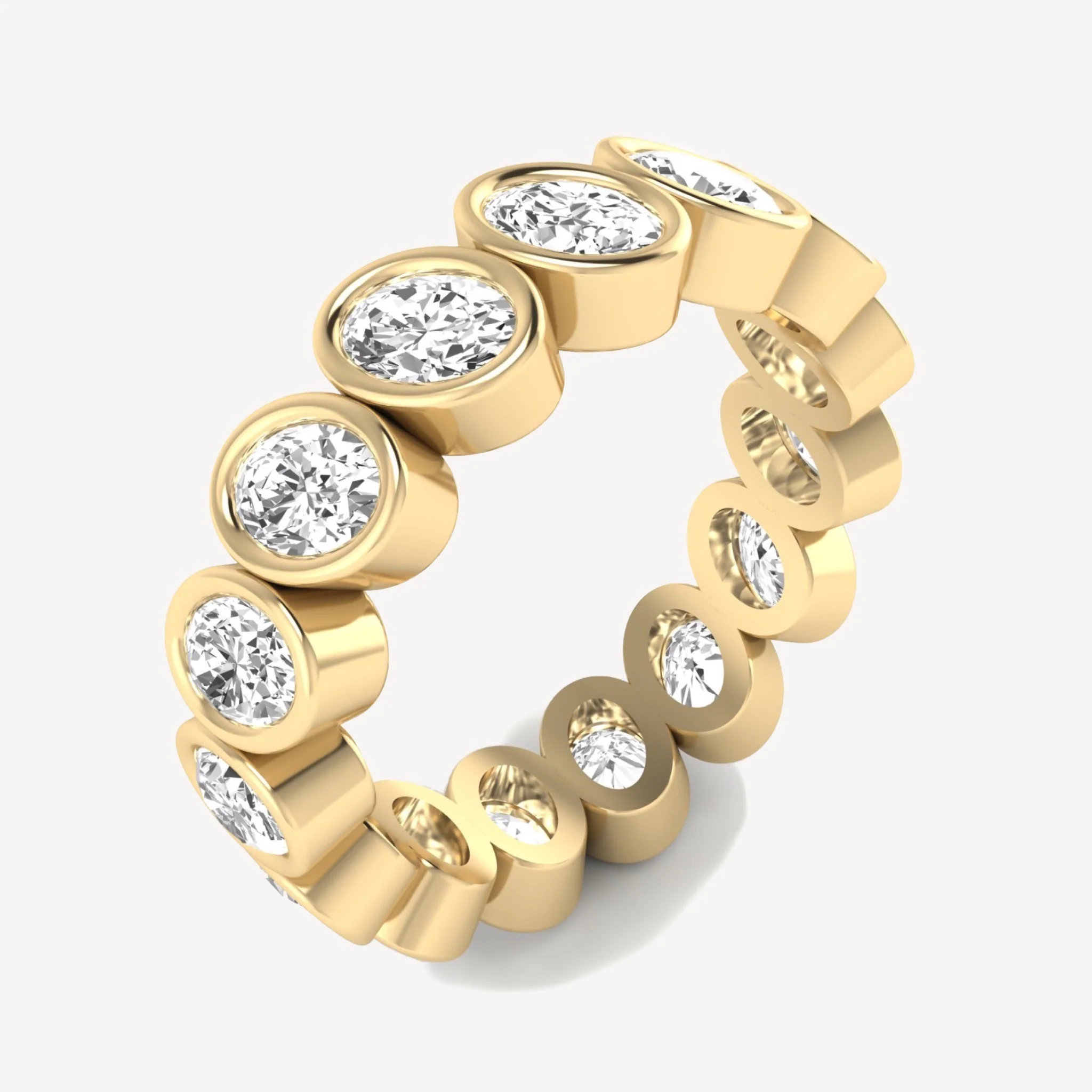 Tilted Ovals Eternity Band - Image 3